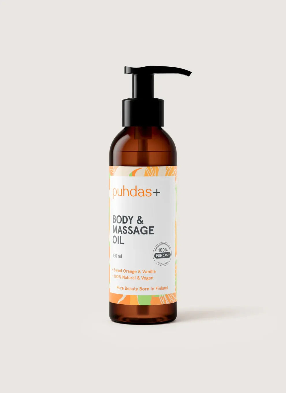 Puhdas+ Massage Oil Orange&Vanilla - Apteekki 360 Helsinki - Verkkoapteekki