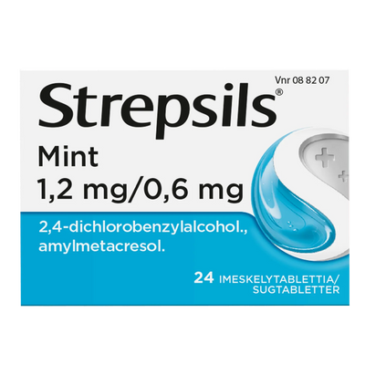 Strepsils Mint 0,6 Mg/1,2 Mg Imeskelytabl - Apteekki 360 Helsinki - Verkkoapteekki