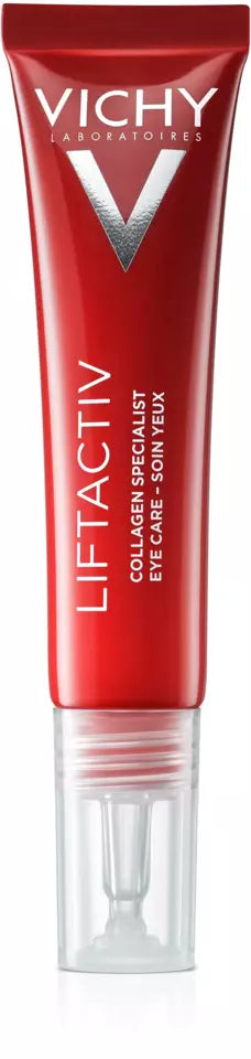 Vichy Liftactiv Collagen Specialist Eye Care silmänympärysvoide 15 ml - tehokas silmänympärysvoide kollageenin aktivoimiseen ja juonteiden vähentämiseen