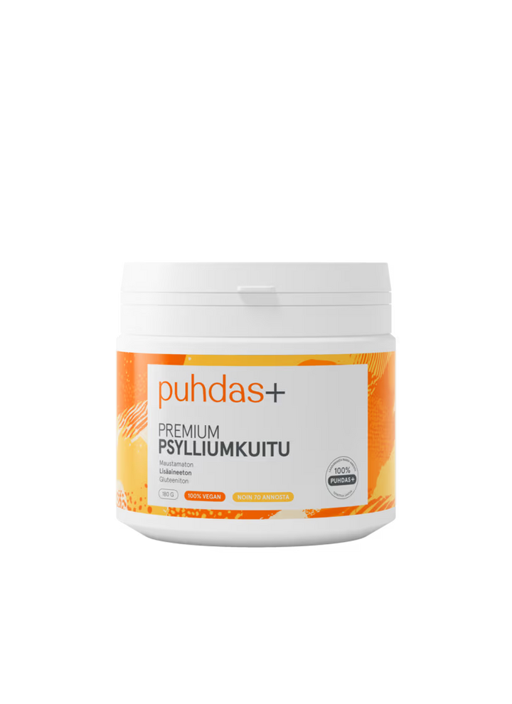 Puhdas+ Premium Psyllium Kuitu, 180 G