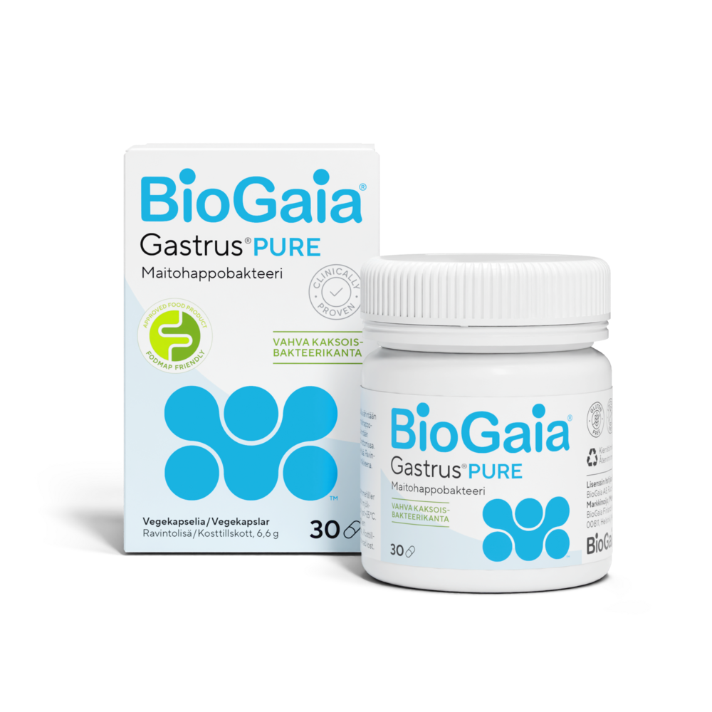 BioGaia Gastrus PURE vegekapselit