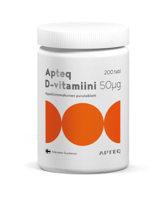 Apteq D-Vitamiini 50 Mikrog