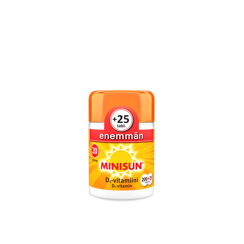 Minisun D-Vitamiini 20 Mikrog