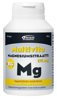 Multivita Magnesiumsitraatti.+B6 Appelsiini