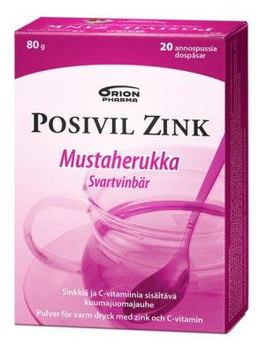 Posivil Zink Mustaherukka - Apteekki 360 Helsinki - Verkkoapteekki
