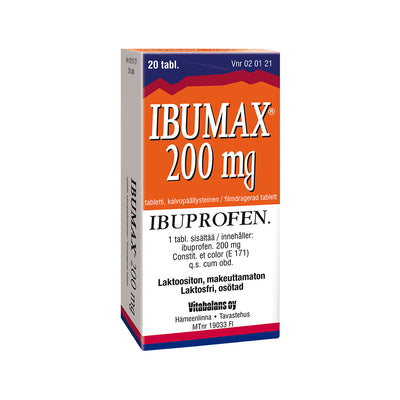 Ibumax 200 Mg Tabl, Kalvopääll