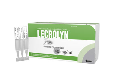 Lecrolyn 40 Mg/Ml Silmätipat, Liuos, Kerta-Annospakkaus