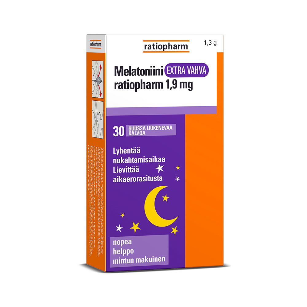 Melatoniini Extra Vahva Ratiopharm 1,9 Mg