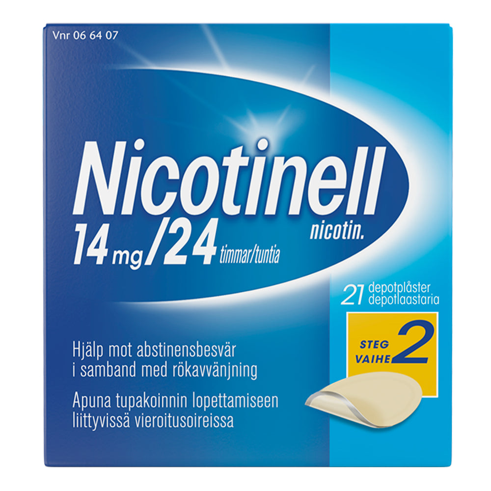 Nicotinell 14 Mg/24 Tuntia Depotlaast