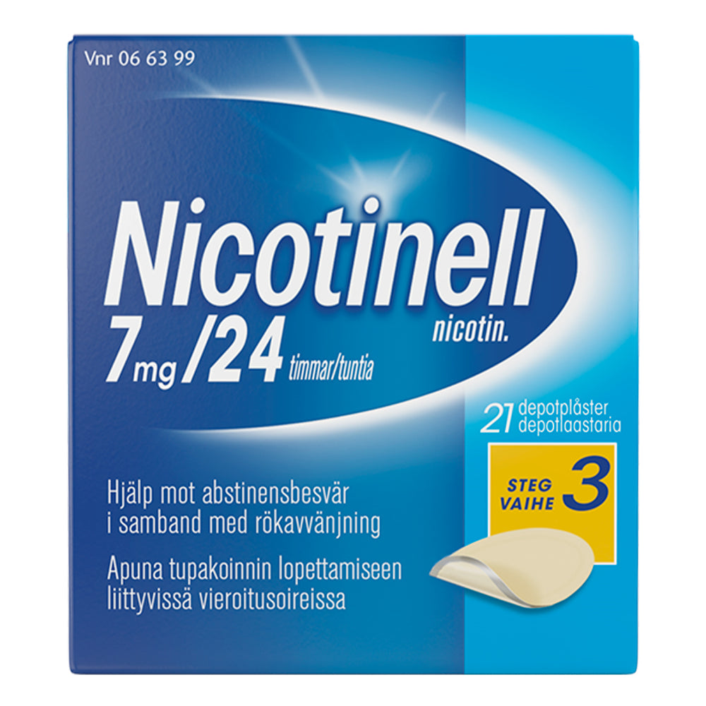 Nicotinell 7 Mg/24 Tuntia Depotlaast