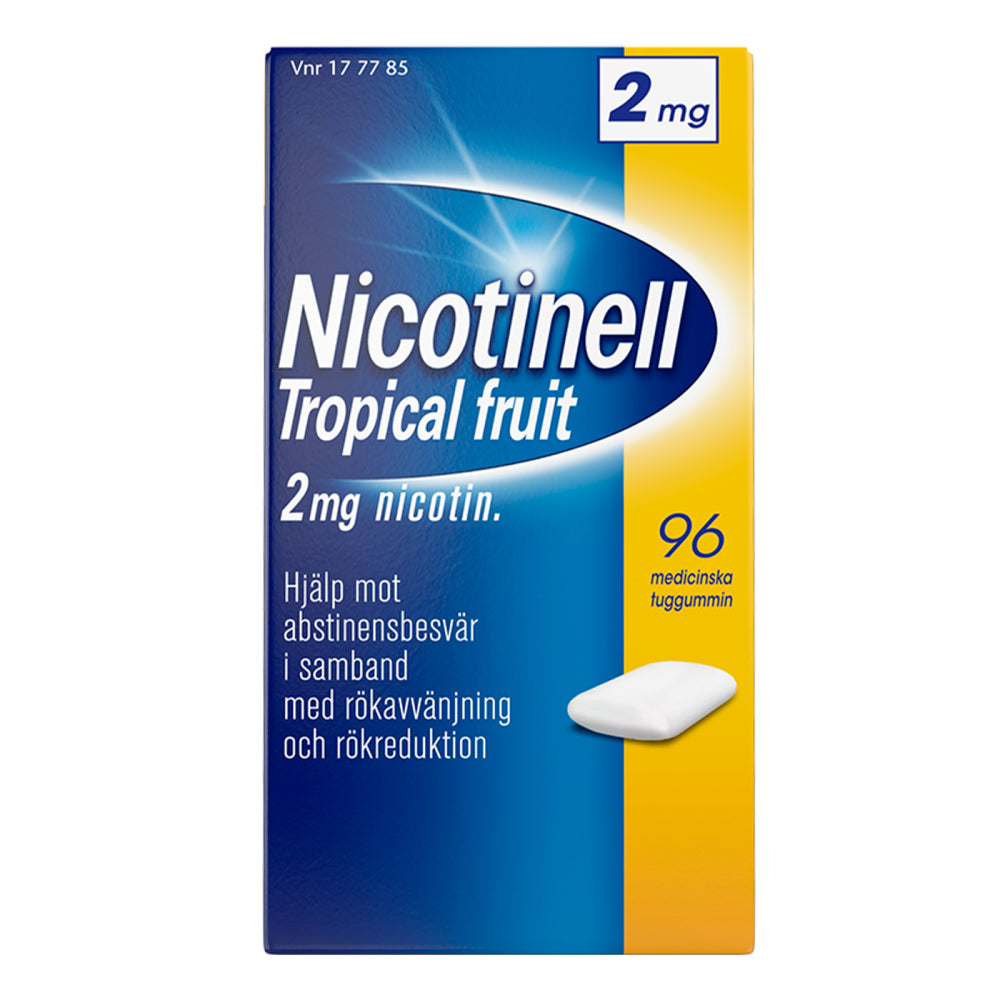 Nicotinell Tropical Fruit 2 Mg Lääkepurukumi