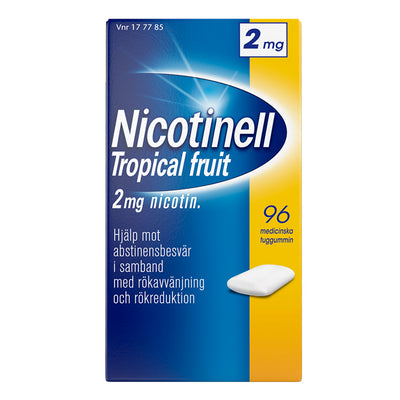 Nicotinell Tropical Fruit 2 Mg Lääkepurukumi