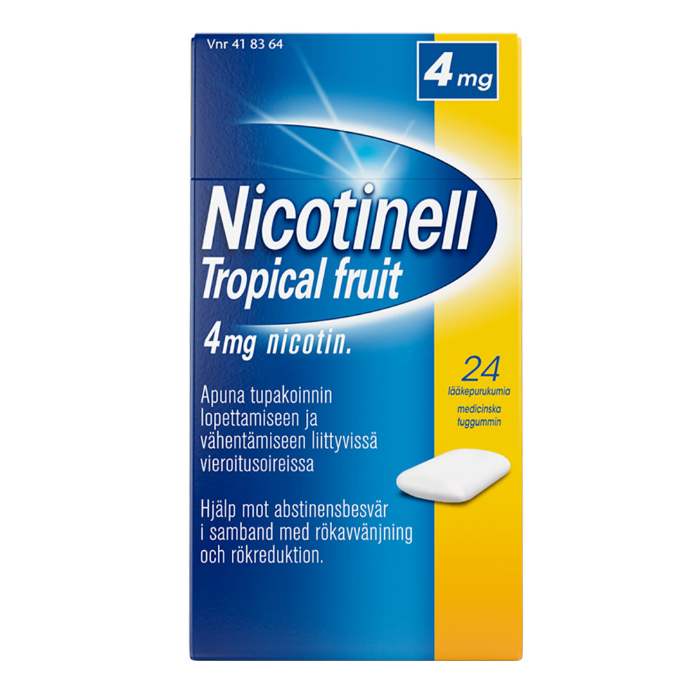 Nicotinell Tropical Fruit 4 Mg Lääkepurukumi