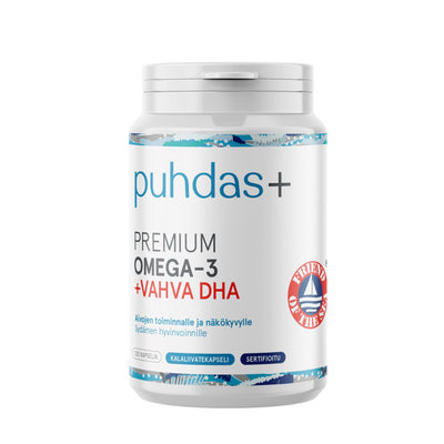 Puhdas+ Premium Omega-3 +Vahva Dha