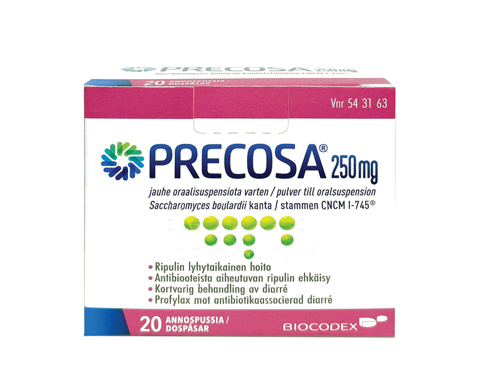 Precosa 250 Mg Jauhe Oraalisusp Varten Annospussi