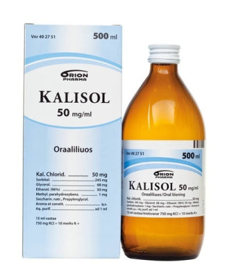 Kalisol 50 Mg/Ml Oraaliliuos