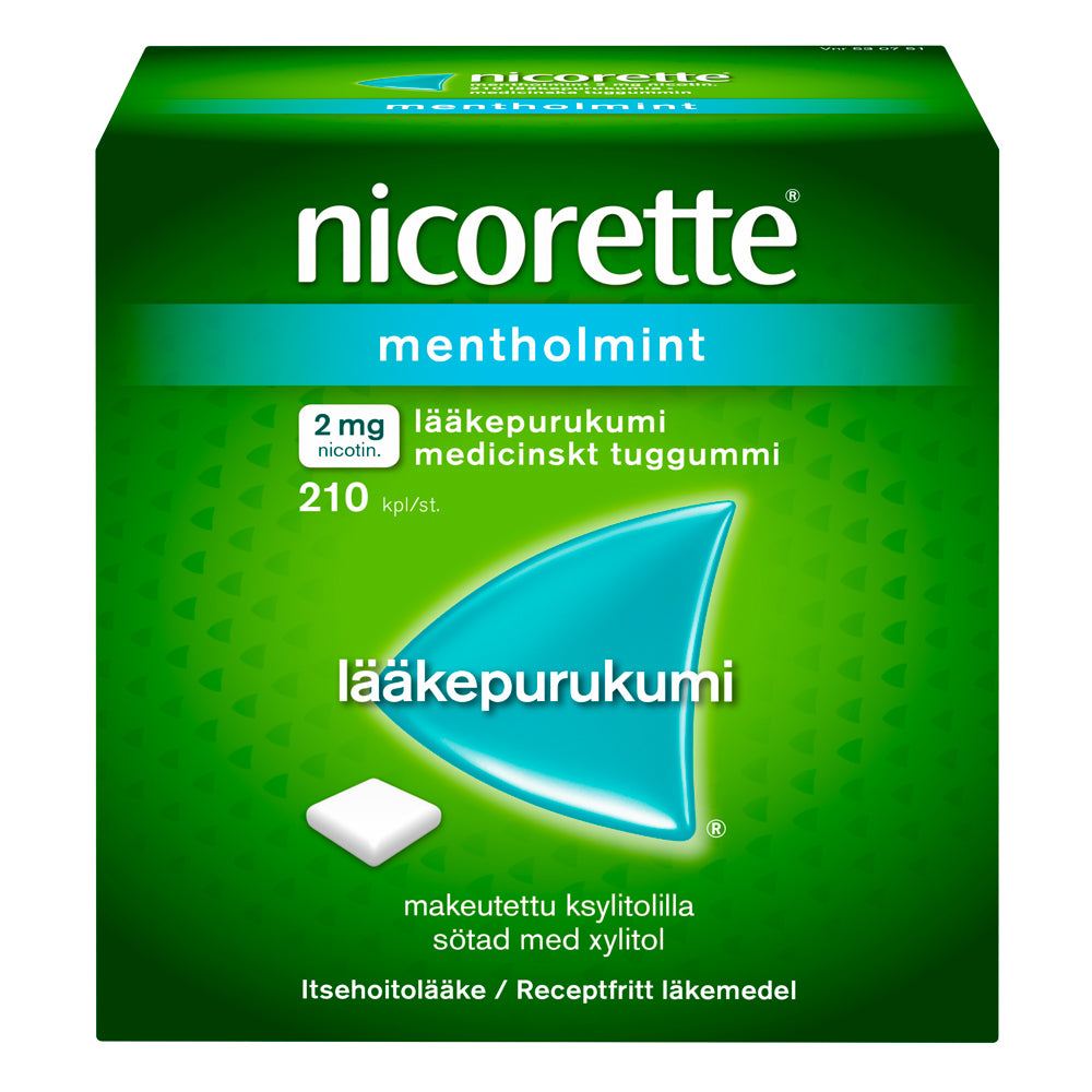 Nicorette Mentholmint 2 Mg Lääkepurukumi