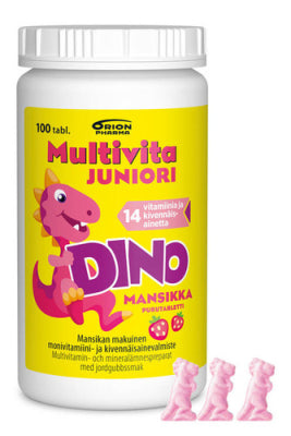 Multivita Juniori Dino Mansikka