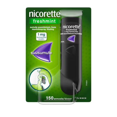 Nicorette Freshmint 1 Mg/Annos Sumute Suuonteloon Sumutepumppu