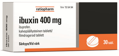 Ibuxin 400 Mg Tabl, Kalvopääll