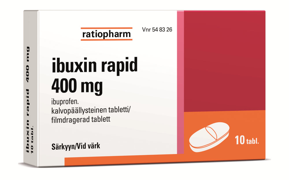Ibuxin Rapid 400 Mg Tabl, Kalvopääll