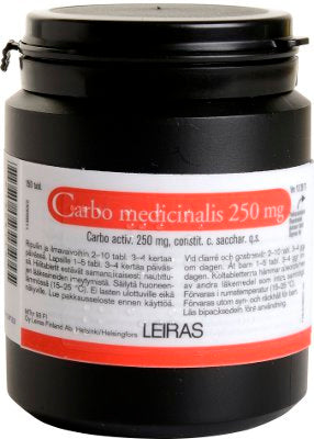 Carbo Medicinalis 250 Mg Tabl