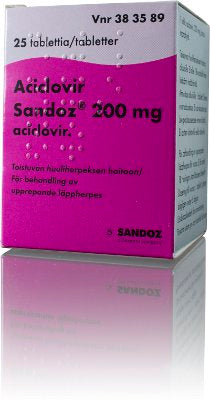 Aciclovir Sandoz 200 Mg Tabl