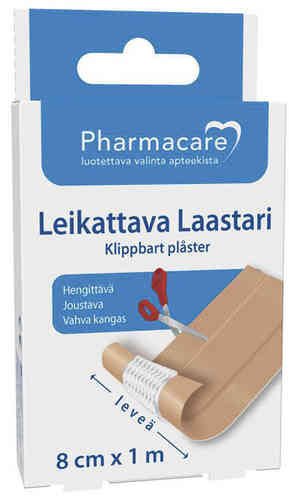 Pharmacare Laastari Leikattava 8Cmx1M