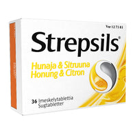 Strepsils Hunaja & Sitruuna 0,6 Mg/1,2 Mg Imeskelytabl
