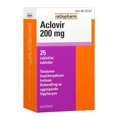 Aclovir 200 Mg Tabl - Apteekki 360 Helsinki - Verkkoapteekki