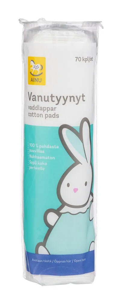 Ainu Vanutyynyt Puhdidstettu 100% Puuvilla - Apteekki 360 Helsinki - Verkkoapteekki