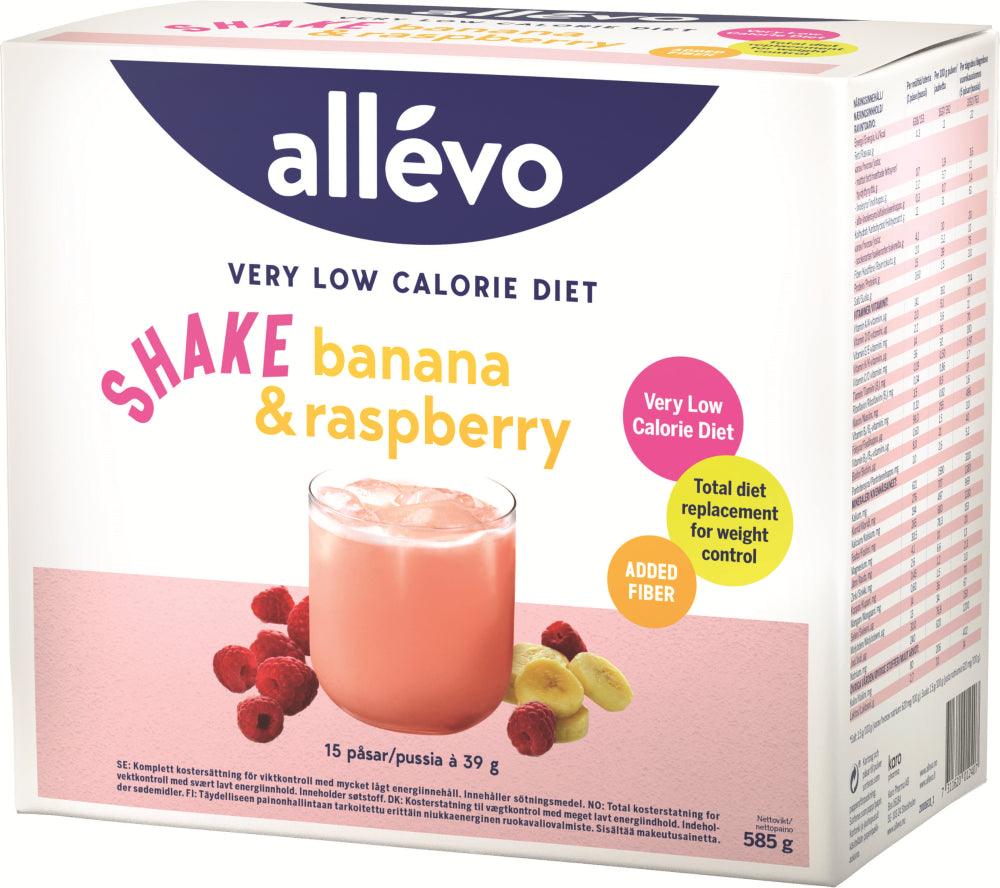 Allevo VLCD Shake Banana&Raspb. - Apteekki 360 Helsinki - Verkkoapteekki