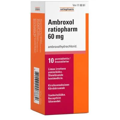 Ambroxol Ratiopharm 60 Mg Poretabl - Apteekki 360 Helsinki - Verkkoapteekki