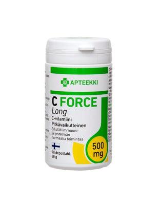Apteekki C Force Long 500 Mg - Apteekki 360 Helsinki - Verkkoapteekki