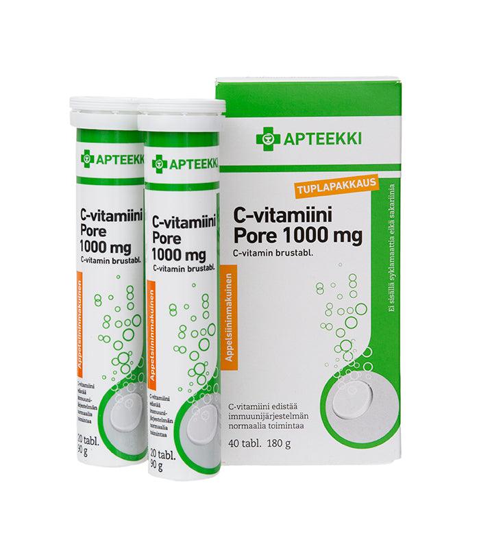 Apteekki C-Vitamiini Pore 1000 Mg - Apteekki 360 Helsinki - Verkkoapteekki