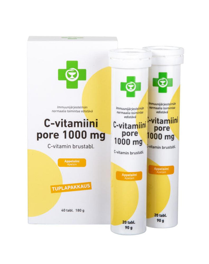 Apteekki C-Vitamiini Pore 1000 Mg - Apteekki 360 Helsinki - Verkkoapteekki