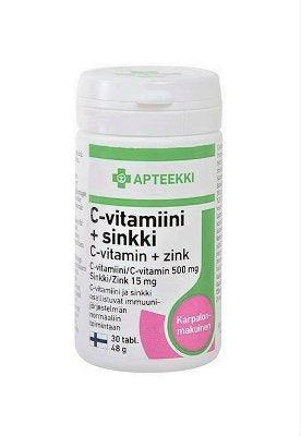 Apteekki C-Vitamiini + Sinkki - Apteekki 360 Helsinki - Verkkoapteekki