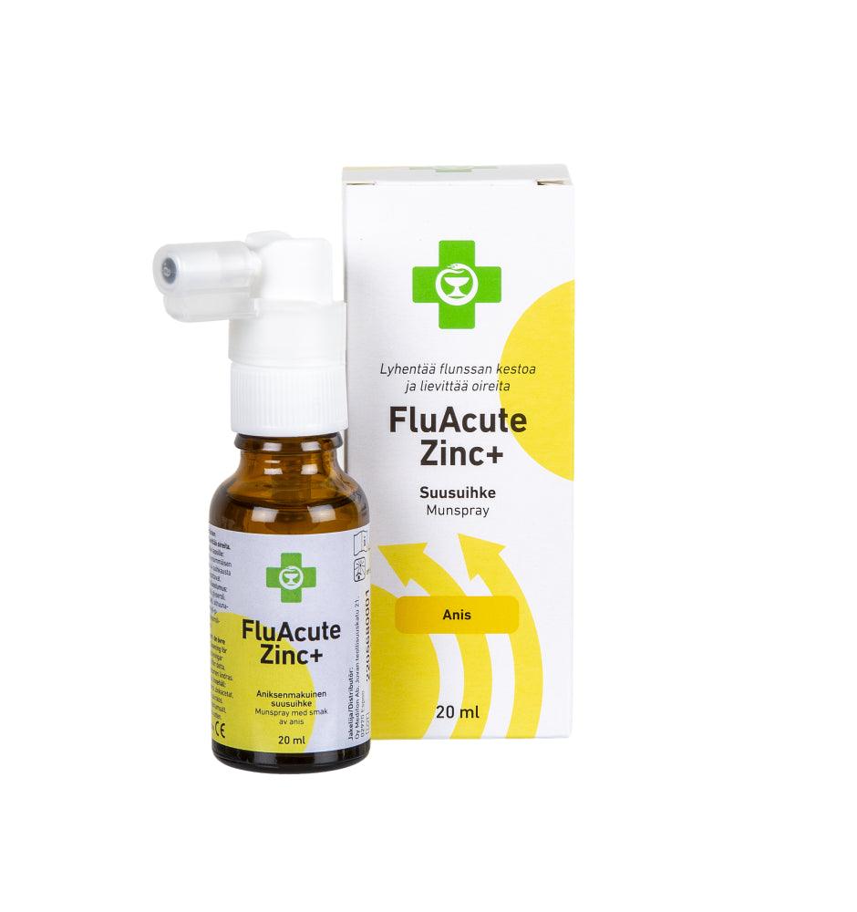 Apteekki Fluacute Zinc+ Anis, Sinkkiasetaattisuusuihke - Apteekki 360 Helsinki - Verkkoapteekki