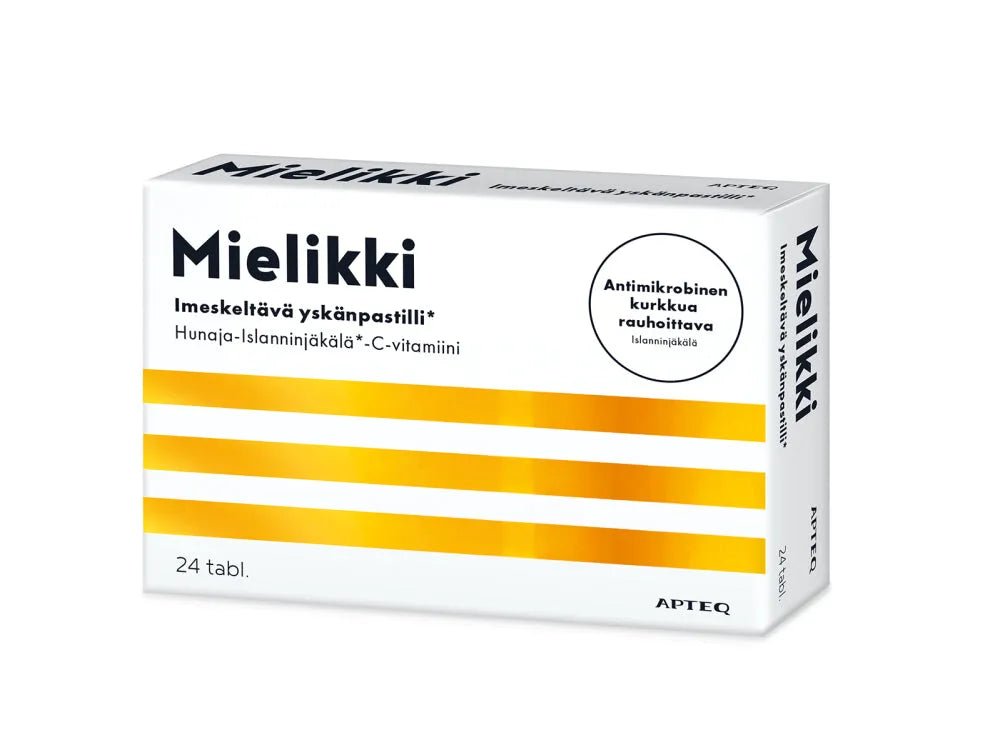 Apteq Mielikki Imeskeltävä Yskänpastilli, 24 tabl - Apteekki 360 Helsinki - Verkkoapteekki