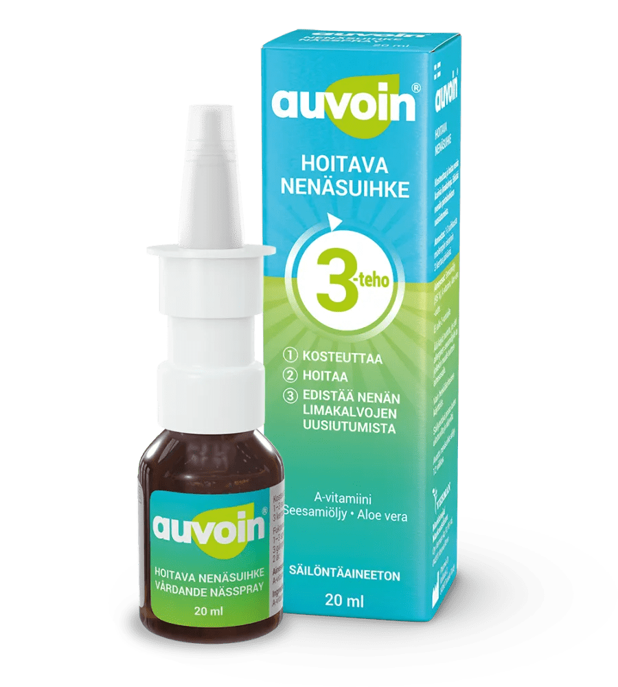 Auvoin Hoitava A-Vitamiini Nenäsuihke - Apteekki 360 Helsinki - Verkkoapteekki