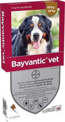 Bayvantic Vet Koirille 40-60 Kg 600 Mg/3000 Mg Paikallisvaleluliuos - Apteekki 360 Helsinki - Verkkoapteekki