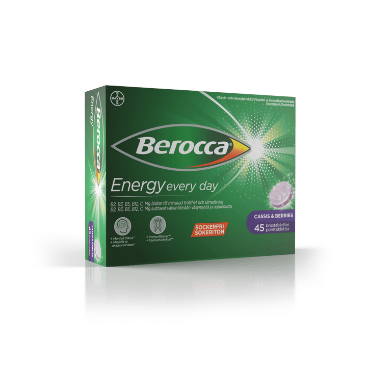 Berocca Energy Cassis & Berries - Apteekki 360 Helsinki - Verkkoapteekki