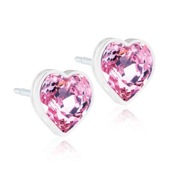 Blomdahl Heart 6Mm Light Rose - Korvakoru - Apteekki 360 Helsinki - Verkkoapteekki