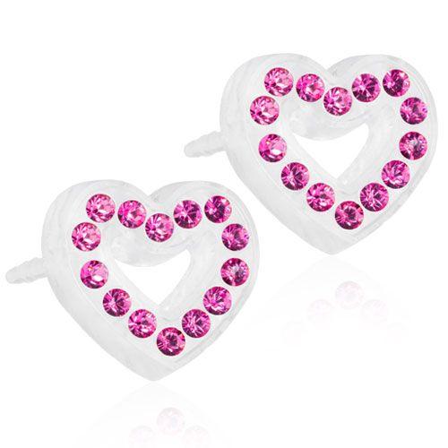 Blomdahl Medical Plastic Brilliance Heart Hollow 10Mm - Korvakoru Rose - Apteekki 360 Helsinki - Verkkoapteekki