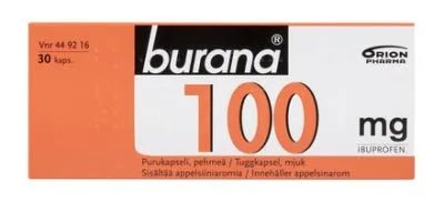 Burana 100 Mg Purukapseli, Pehmeä, 30 Fol - Apteekki 360 Helsinki - Verkkoapteekki