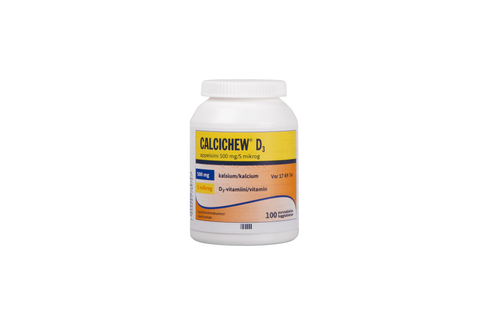 Calcichew D3 Appelsiini 5 Mikrog/250 Mg Purutabl - Apteekki 360 Helsinki - Verkkoapteekki