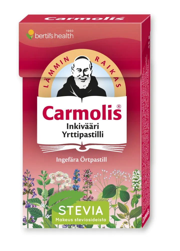 Carmolis Inkivääri Yrttipastilli - Apteekki 360 Helsinki - Verkkoapteekki