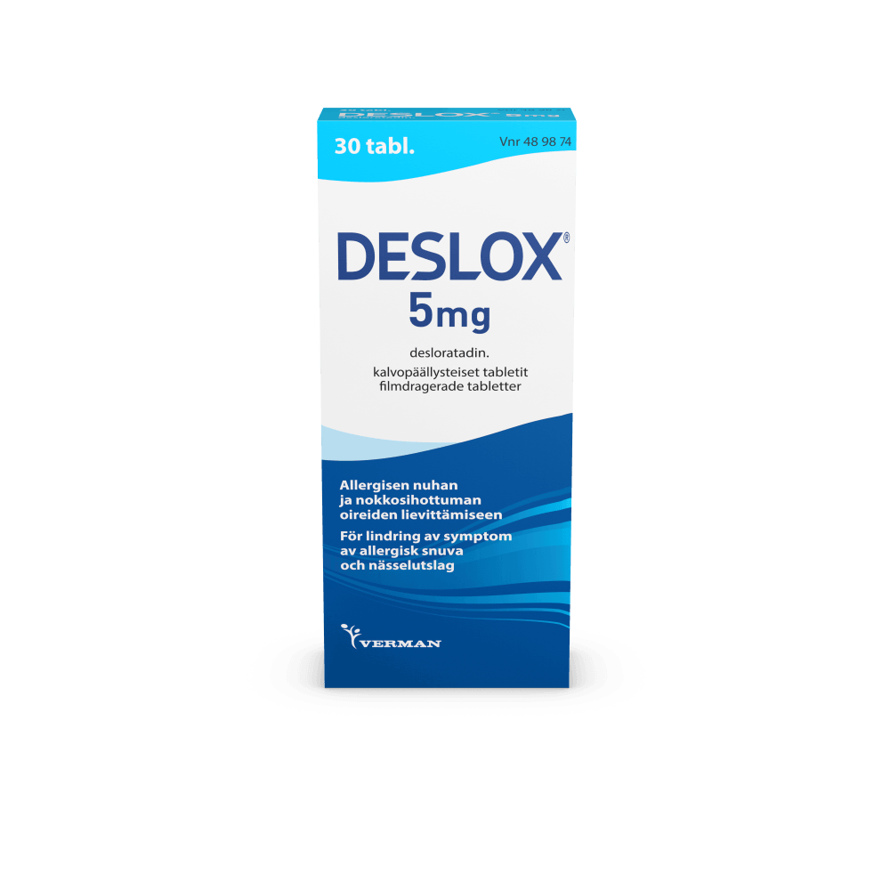 Deslox 5 Mg Tabl, Kalvopääll - Apteekki 360 Helsinki - Verkkoapteekki