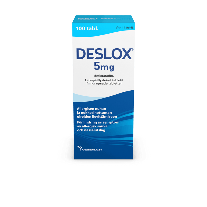 Deslox 5 Mg Tabl, Kalvopääll - Apteekki 360 Helsinki - Verkkoapteekki
