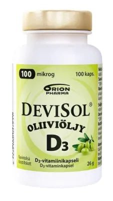 DeviSol Oliiviöljy 100 mcg - D-vitamiini - Apteekki 360 Helsinki - Verkkoapteekki